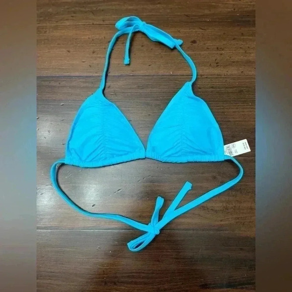 Aerie Bikini Top Turquoise Blue Size Large Versatile Beach Pool Cruise Resort - Picture 10 of 10